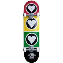 Heart Supply Squad Complete Skateboard (Rasta) - Red;Yellow;Green - Size: 8