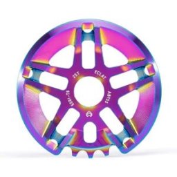 Eclat Abyss Guard Freestyle BMX Sprocket (Satin Oilslick - 25T) - Neochrome