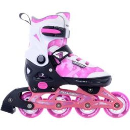Tempish Dasty Adjustable Girls Inline Skates (Pink) - Pink;Black;White - Size: 4-6.5 EU