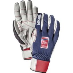Hestra Ergo Grip Windstopper Race Gloves (Navy) - Blue;Grey;Red - Size: 7