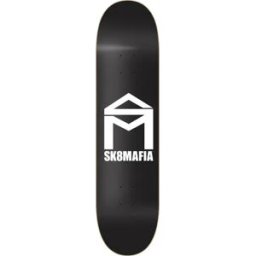 Sk8mafia House Logo Skateboard Deck (House Logo) - Black - Size: 7.75
