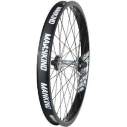 Mankind Vision 20" Front BMX Wheel (Matt Black/Polished Silver) - Silver
