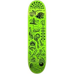 KFD Premium Wallpaper Skateboard Deck (Flash Green) - Green;Black - Size: 8.25