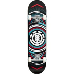 Element Hatched Red Complete Skateboard (Black) - Black;Red;Blue - Size: 7.75