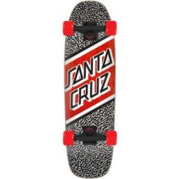 Santa Cruz Skateboards Santa Cruz Street Cruiser Skateboard (Amoeba) - Black;Red;White - Size: 8.4