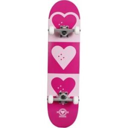 Heart Supply Quadron Logo Complete Skateboard (Pink) - Pink - Size: 7.75