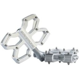 Stay Strong Axis Mini Pedale Black BMX Pedals (Polished) - Silver