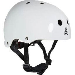 Triple Eight Lil 8 Kids Skate Helmet (White) - White - Size: 46-52