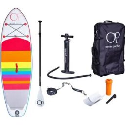 Ocean Pacific Venice All Round 8'6 Inflatable Paddle Board (White/Red/Blue) - White;Red;Blue