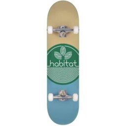 Habitat Skateboards Habitat Leaf Dot Complete Skateboard (Green) - Green - Size: 7.75