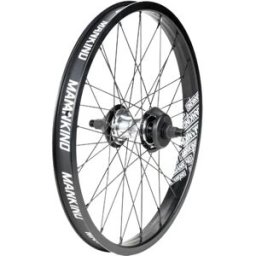Mankind Vision 20" Freecoaster BMX Rear Wheel (Matt Black/Polished Silver - Right hand drive) - Black;Silver