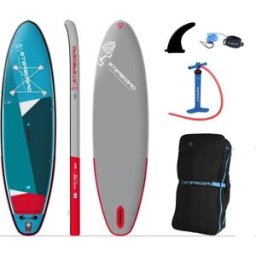Starboard iGo Zen 10'8" Inflatable Paddle Board (Blue) - Blue;Red;Grey