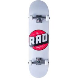 RAD Skateboards RAD Logo Progressive Complete Skateboard (White) - White - Size: 8