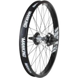 Mankind Vision 20" Cassette BMX Rear Wheel (Matt Black/Polished Silver - Left hand drive) - Black;Silver