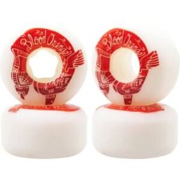 Blood Orange Street Raw Rounded 99A Cruiser Wheels 4-Pack (58mm - Red) - Red