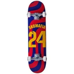 Sk8mafia OG Logo Barci Complete Skateboard (Blue) - Blue;Red;Yellow - Size: 7.5