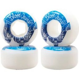 Blood Orange Street Raw Rounded 99A Cruiser Wheels 4-Pack (52mm - Blue) - Blue