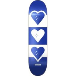 Heart Supply Squadron Skateboard Deck (Blue) - Blue;White - Size: 8.25