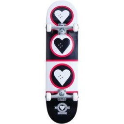 Heart Supply Squad Complete Skateboard (Black) - Black;White;Red - Size: 8.25
