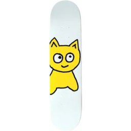 Meow Skateboards Meow Big Cat Skateboard Deck (White) - White - Size: 7