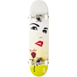Chocolate Raven Tershy Pro Complete Skateboard (White) - White;Red - Size: 7.875