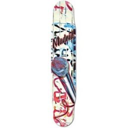 Madrid Fiberglass Longboard Deck (Mic) - White;Red