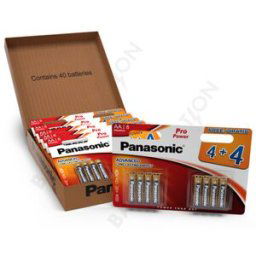 Panasonic Pro Power AA LR6 Batteries 40 Pack