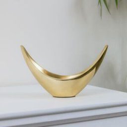 Gold Metal Decorative Bowl Material: Home Decor & Accessories