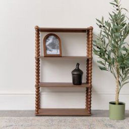 Wooden Bobble Framed 3 Tier Shelf Material: Furniture/Wall Cabinets & Shelving