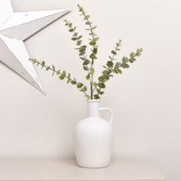 Large White Porcelain Jug Vase - 26cm Material: Home Decor & Accessories