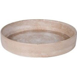 Large Round Stone Effect Salerno Display Plate/Bowl - 33cm Material: Home Decor & Accessories