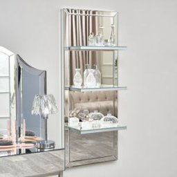 Mirrored Wall Mounted Shelving Unit Material: Home Decor & Accessories/Shelves & Storage