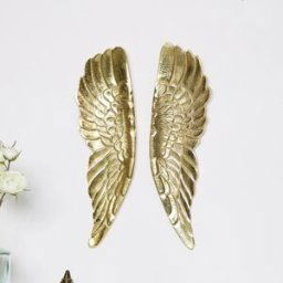 Pair of Gold Angel Wings Material: Home Decor & Accessories/Wall Art & Plaques