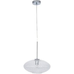 Clear Glass Ribbed Oval Pendant Light Material: Home Decor & Accessories/Lighting