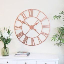 Extra Large Copper Metal Skeleton Clock 100cm x 100cm Material: Home Decor & Accessories/Clocks