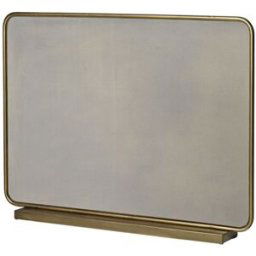 Antique Gold Metal Fire Screen - 74cm Material: Home Decor & Accessories