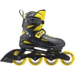 Rollerblade Fury Kids Inline Skates (Black/Yellow) - Black;Yellow - Size: 1-5 EU