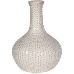 Ceramic Cream Speckled Urchin Vase - 17cm Material: Home Decor & Accessories/Vases & Jugs