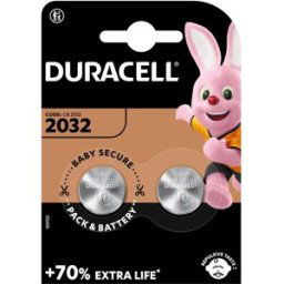 2 x Apple AirTag Compatible CR2032 Batteries from Duracell
