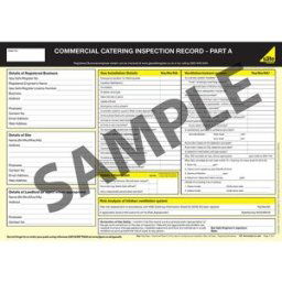 Officially Licensed Gas Safe Gas Safe Commercial Catering Inspection Record Part A & B - Pad of 25