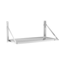 Wall Shelf - folding - 100 x 45 cm - 40 kg - stainless steel