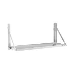 Wall shelf - foldable - bar design - 100 x 30 cm - 40 kg - stainless steel