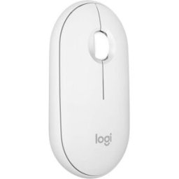 Logitech Pebble Mouse 2 M350s – Slim Bluetooth Wireless Mouse, White