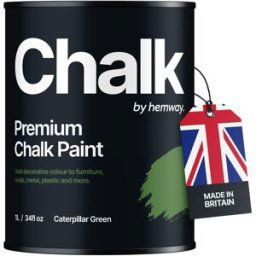 Hemway Chalk Paint Caterpillar Green Shabby Chic Furniture Chalky Matt Finish