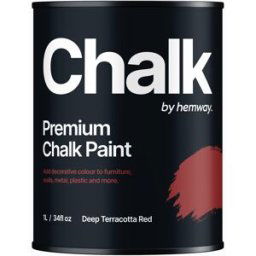 Hemway Chalk Paint Deep Terracotta Red Shabby Chic Furniture Chalky Matt Finish