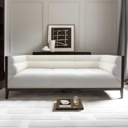 Carina Cream Velvet Sofa Range with Black Plinth, Love Seat