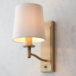 Genevieve Antique Brass Wall Light