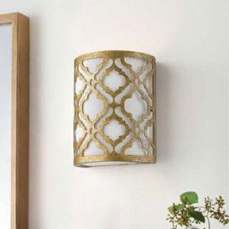 Caitlyn Gold 1 Light Wall Light