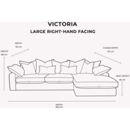 Victoria Mink Velvet Pillow Back Sofa Range, Large Right Hand Facing