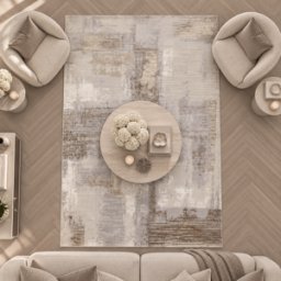 Envie Neutral Abstract Patterned Rug, 160 x 230cm